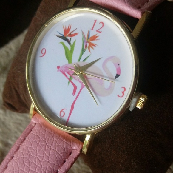 Pink Flamingo Watch NWOT - Picture 4 of 4